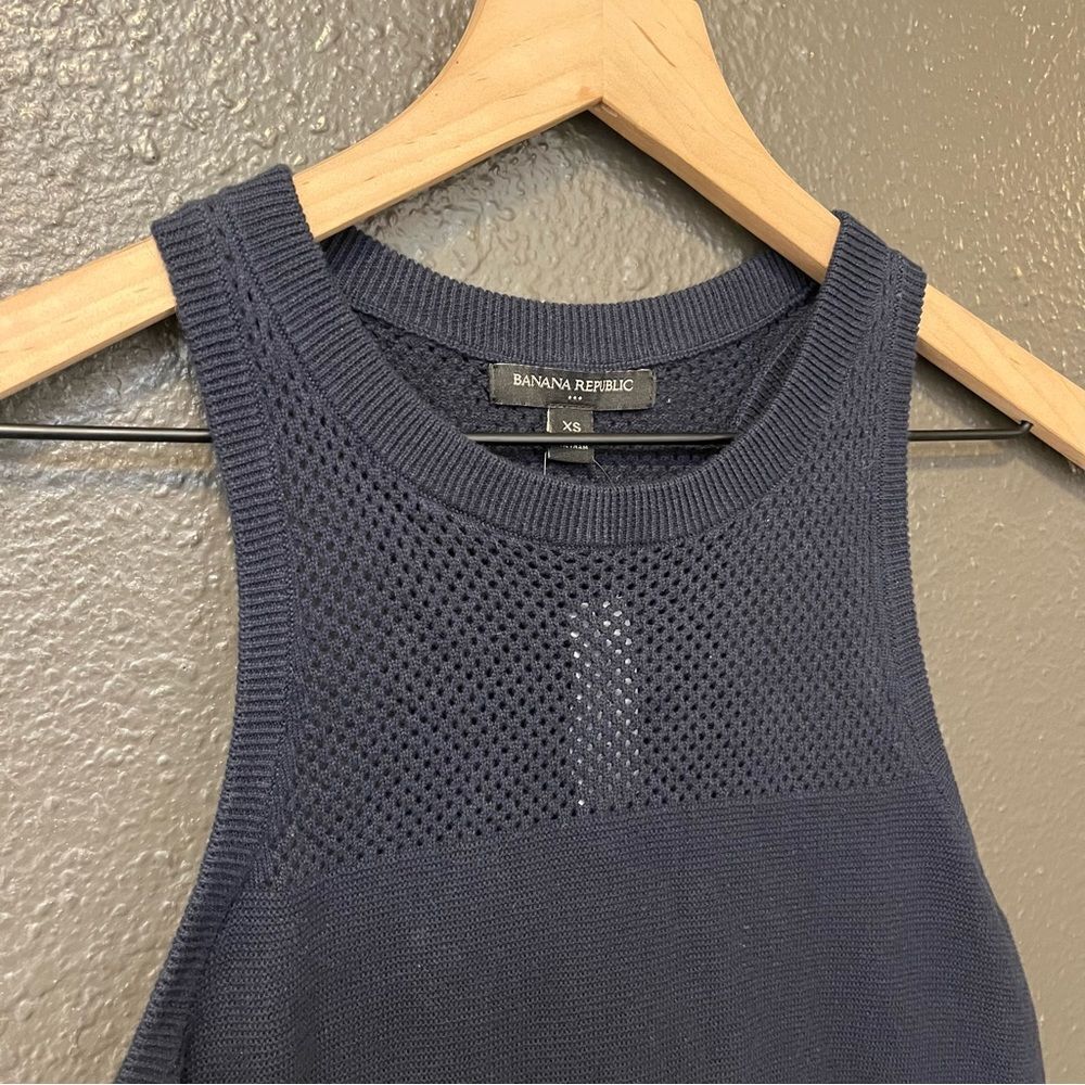 Banana Republic New SWEATER TANK XS Navy - Picture 4 of 14